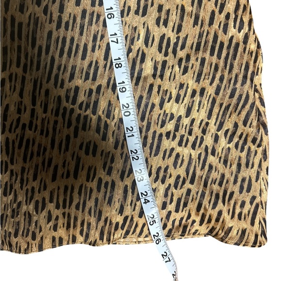 Alice + Olivia Animal Print Mini Dress Puff Sleeve Sz 12  Leopard print - Picture 5 of 6
